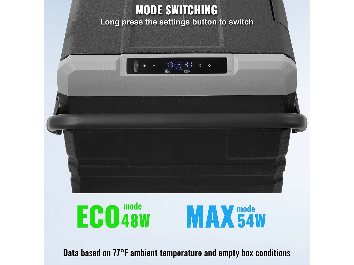 Réfrigérateur de Voiture SucceBuy Réfrigérateur de Voiture Portable 115L Double Zone pour Voiture et Maison