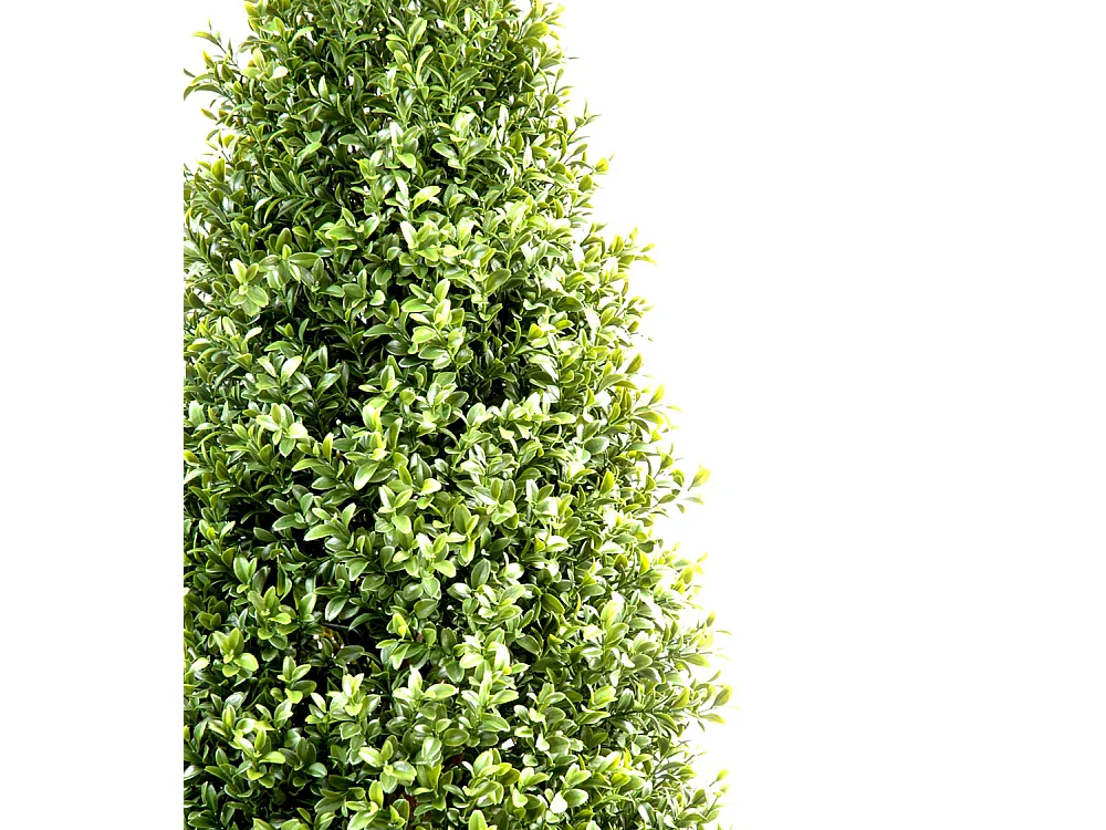 Plante artificielle haute gamme Spécial extérieur / Buis Topiaire coloris vert - Dim : 210 x 70 cm