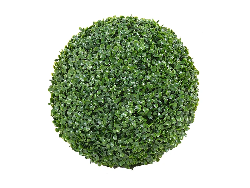 Plante artificielle haute gamme Spécial extérieur / Buis boule GG artificiel - Dim : H.54 x D.54 cm