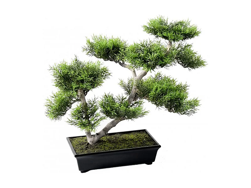 Plante artificielle haute gamme Spécial extérieur / PIN artificiel BONSAI - Dim : 42 x 48 cm