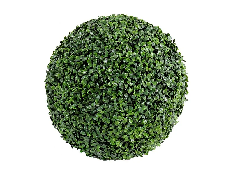 Plante artificielle haute gamme Spécial extérieur / Buis boule artificiel - Dim : H.38 x D.38 cm