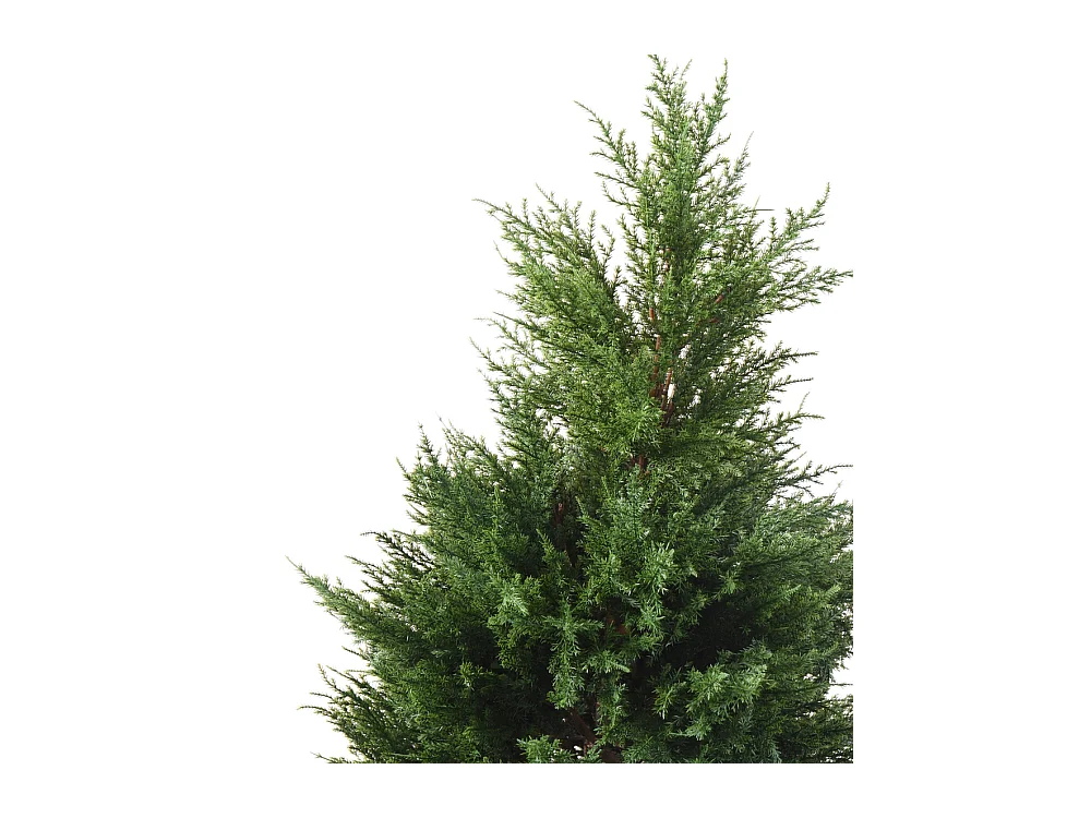 Plante artificielle haute gamme Spécial extérieur / CYPRES coloris vert - Dim : 105 x 57 cm