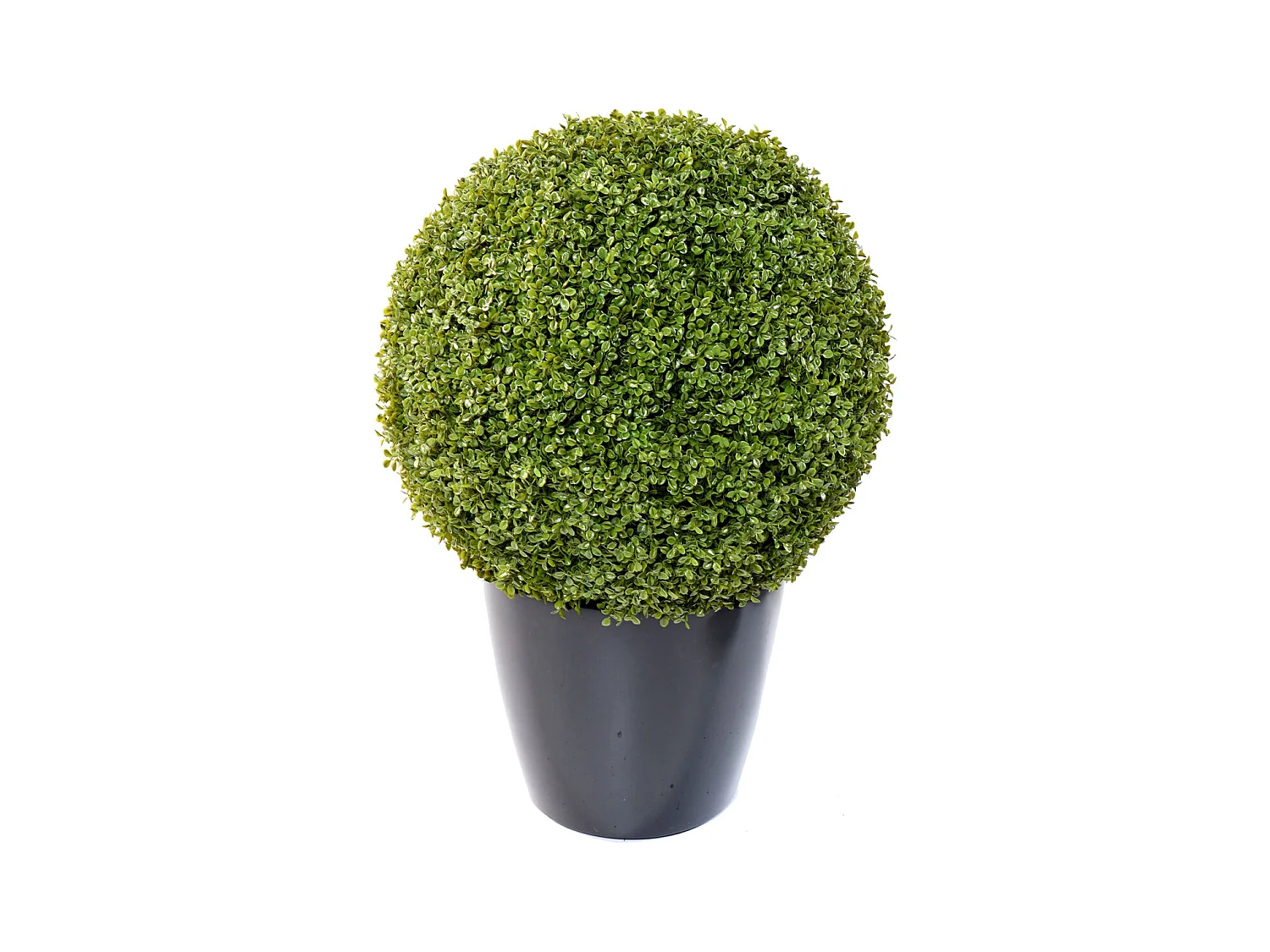 Plante artificielle haute gamme Spécial extérieur / Buis boule artificiel - Dim : H.58 x D.58 cm