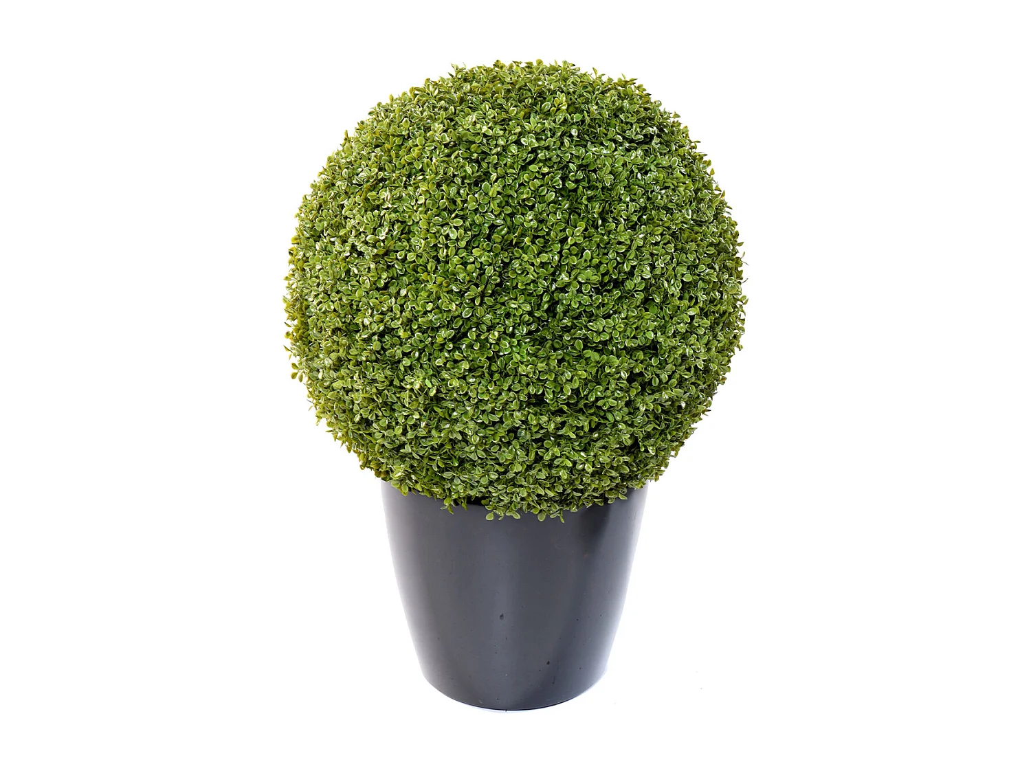 Plante artificielle haute gamme Spécial extérieur / Buis boule artificiel - Dim : H.58 x D.58 cm