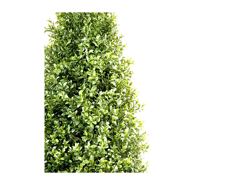 Plante artificielle haute gamme Spécial extérieur / Buis Topiaire coloris vert - Dim : H.70 x D.40 cm