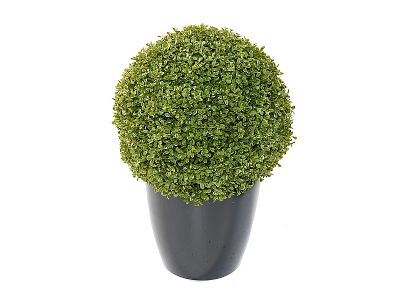 Plante artificielle haute gamme Spécial extérieur / Buis boule artificiel - Dim : H.44 x D.44 cm