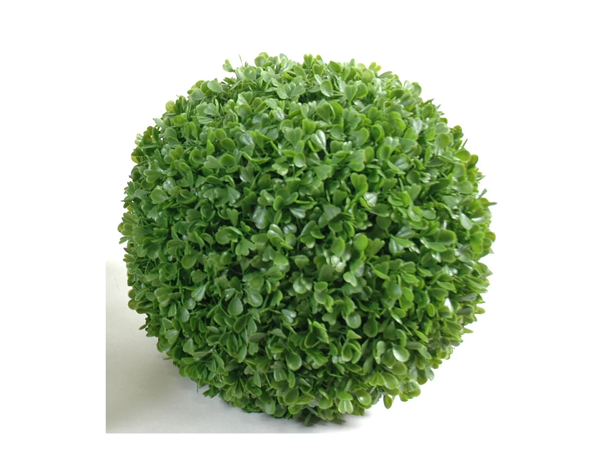 Plante artificielle haute gamme Spécial extérieur / Buis boule artificiel - Dim : H.75 x D.75 cm