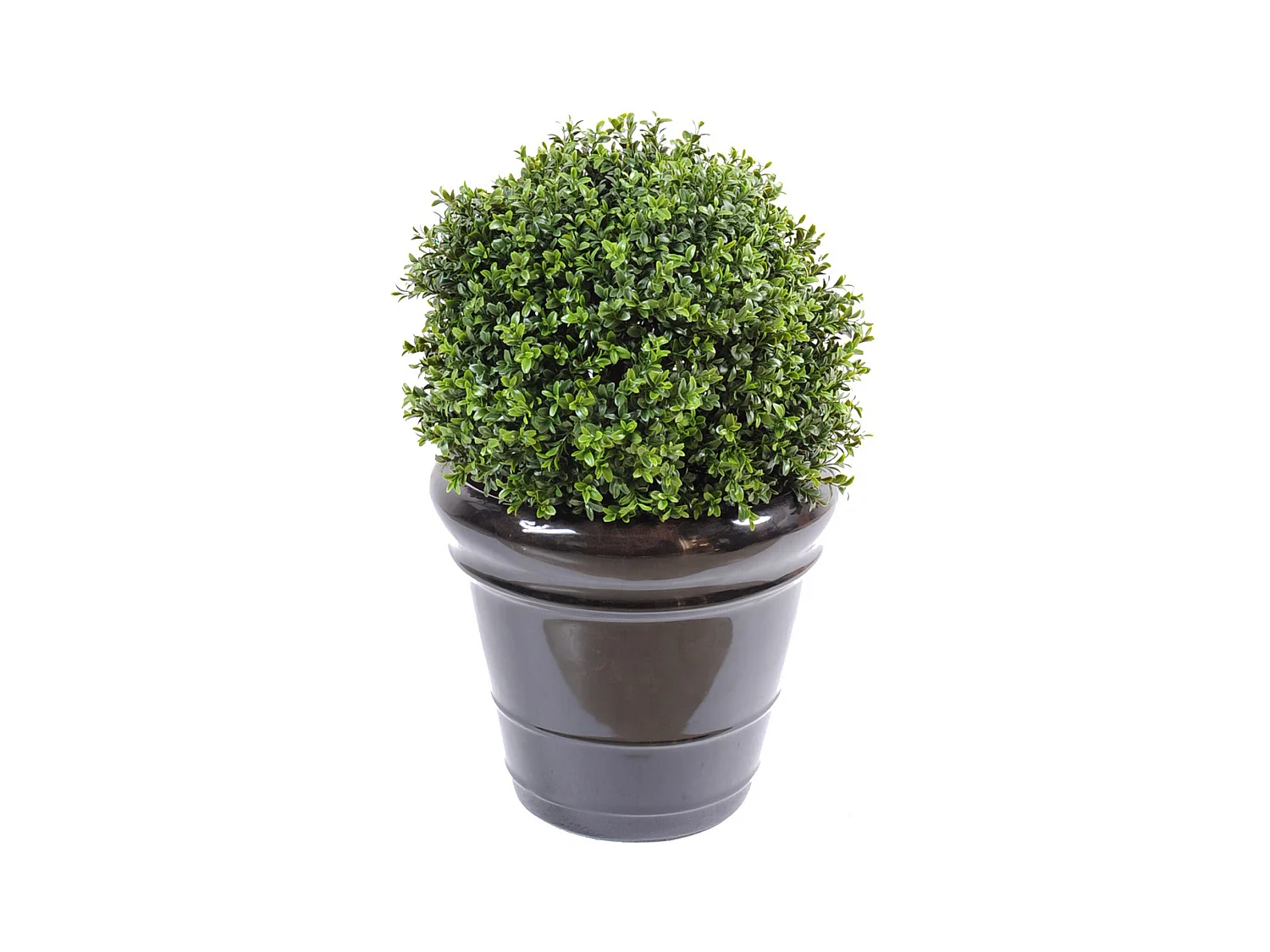 Plante artificielle haute gamme Spécial extérieur / Buis artificiel boule UV - Dim : H.50 x D.40 cm