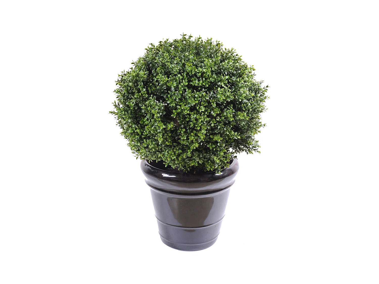 Plante artificielle haute gamme Spécial extérieur / Buis artificiel boule UV - Dim : H.72 x D.60 cm