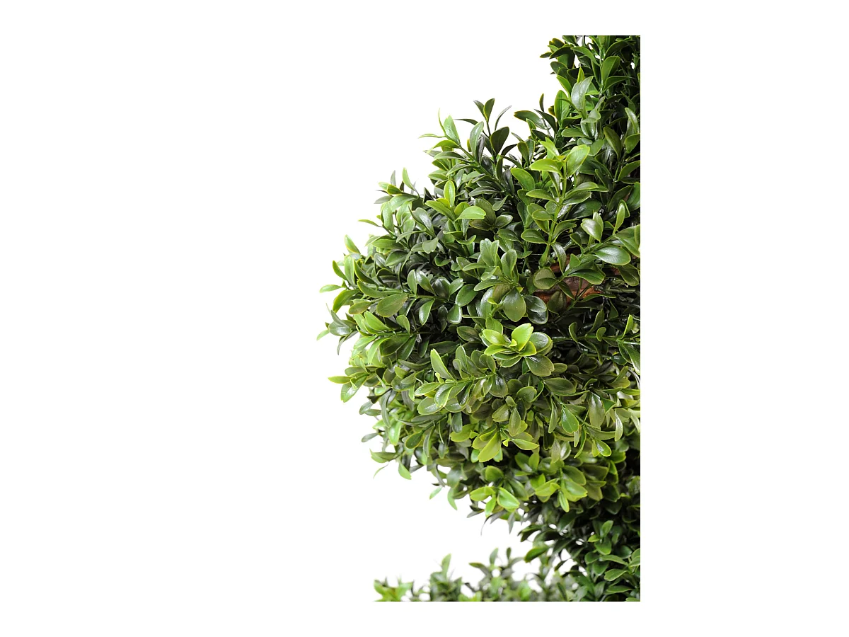 Plante artificielle haute gamme Spécial extérieur / Buis Artificiel forme Spirale - Hauteur : 160 cm