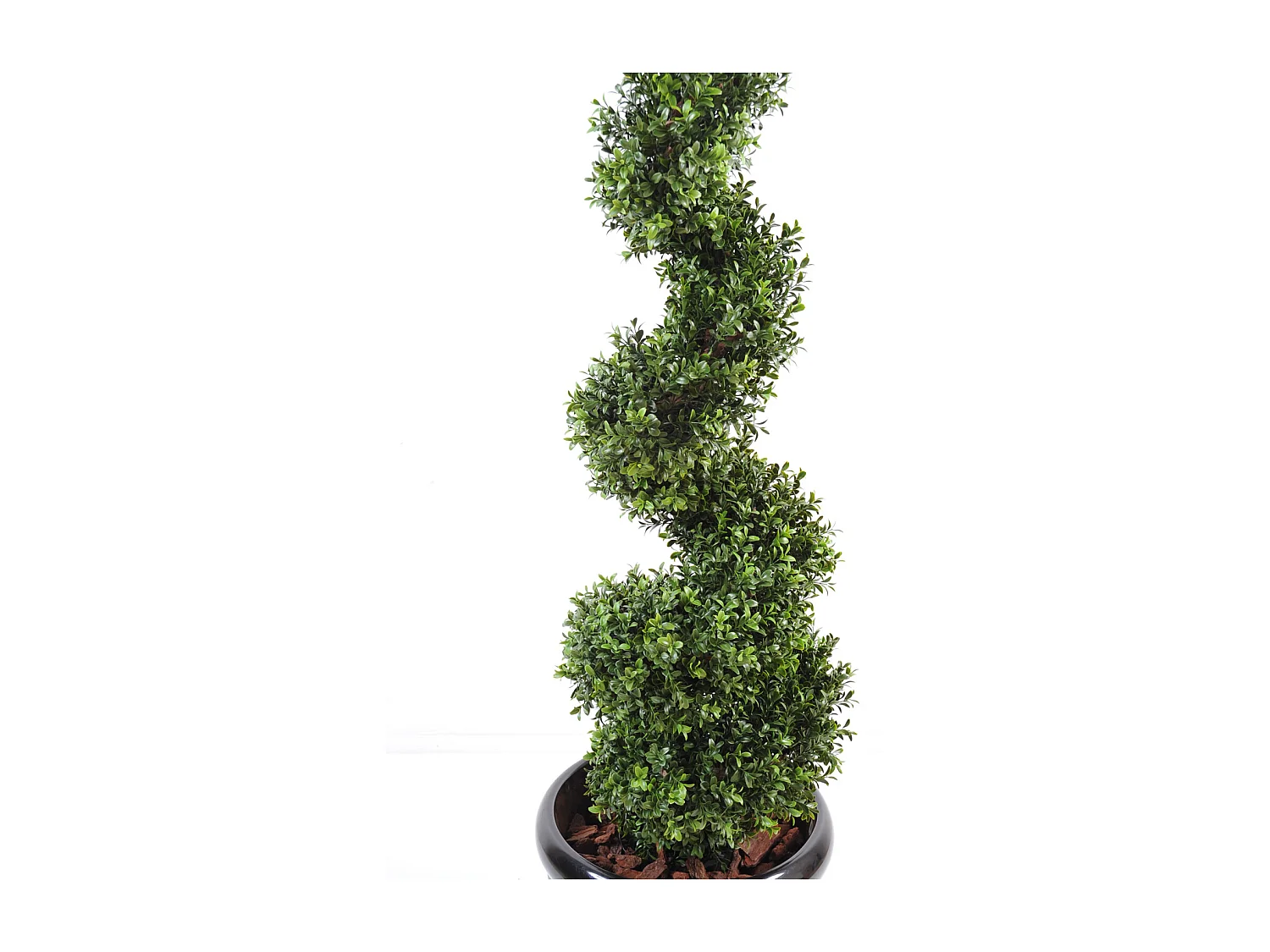 Plante artificielle haute gamme Spécial extérieur / Buis Artificiel forme Spirale - Hauteur : 160 cm