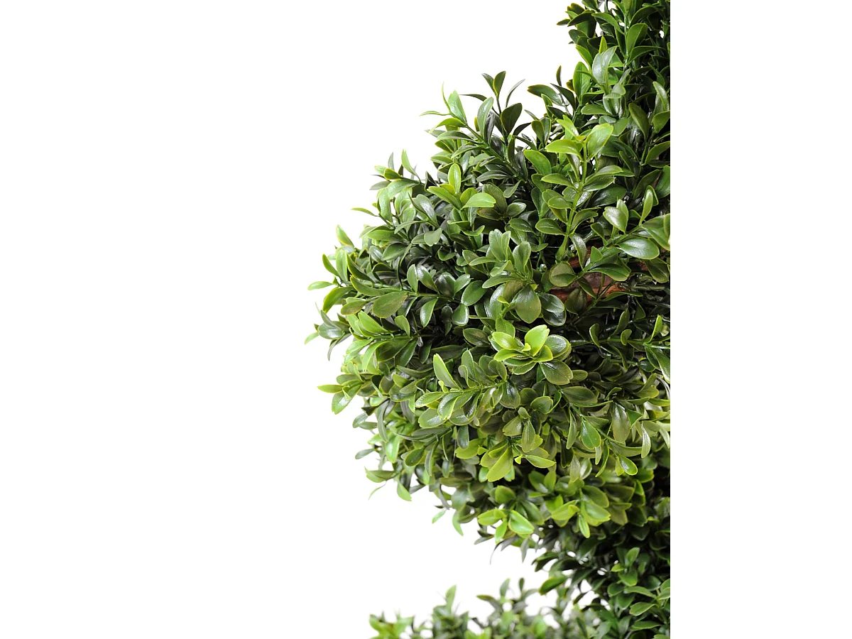 Plante artificielle haute gamme Spécial extérieur / Buis Artificiel forme Spirale - Hauteur : 160 cm