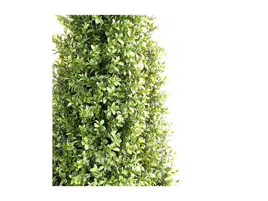Plante artificielle haute gamme Spécial extérieur / Buis pyramide de 4 faces - Dim : 160 x 45 cm