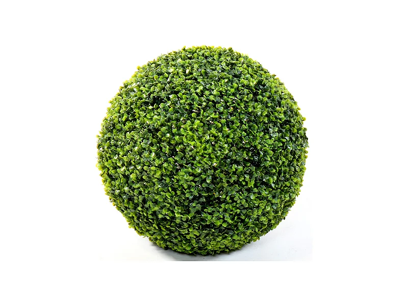 Plante artificielle haute gamme Spécial extérieur / Buis boule GR artificiel - Dim : H.50 x D.50 cm