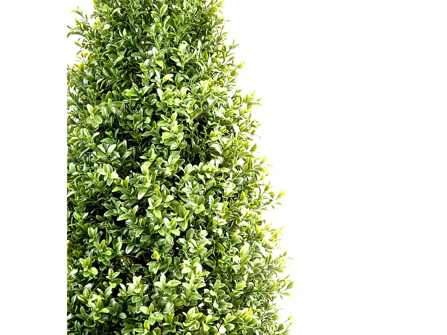 Plante artificielle haute gamme Spécial extérieur / Buis Topiaire coloris vert - Dim : H.130 x L.50 cm