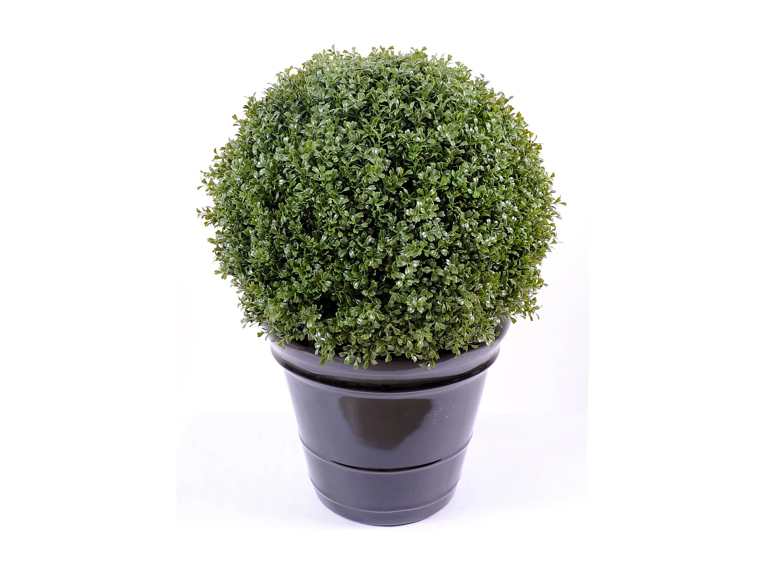 Plante artificielle haute gamme Spécial extérieur / Buis boule artificiel - Dim : H.89 x D.65 cm