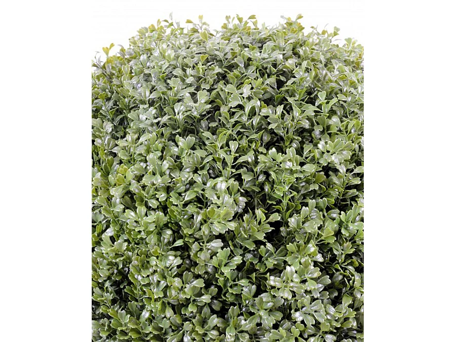 Plante artificielle haute gamme Spécial extérieur / Buis boule artificiel - Dim : H.89 x D.65 cm