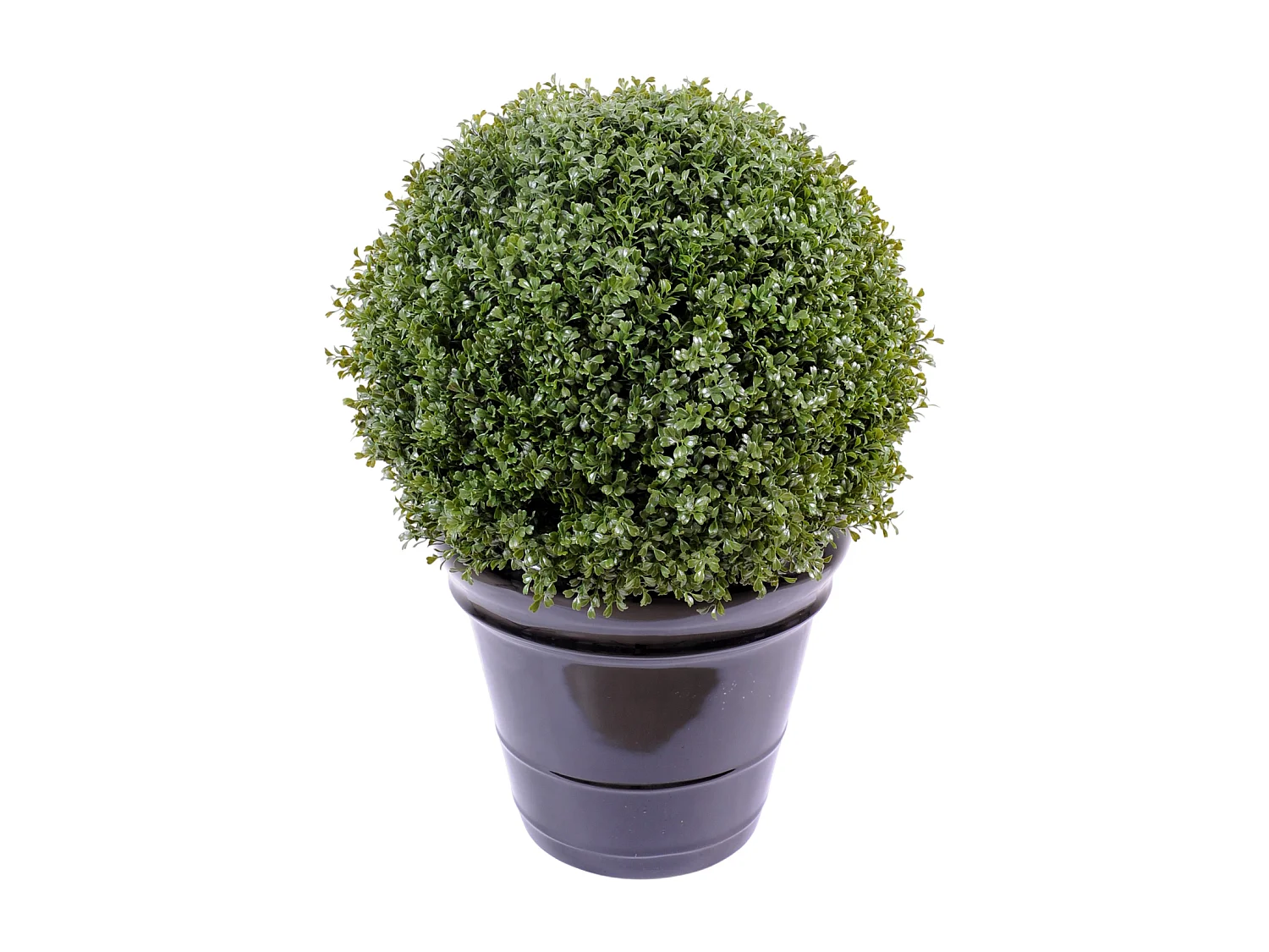 Plante artificielle haute gamme Spécial extérieur / Buis boule artificiel - Dim : H.89 x D.65 cm