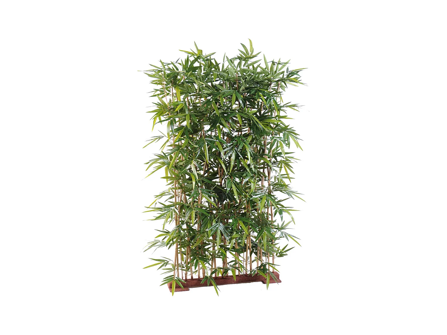 Plante artificielle haute gamme Spécial extérieur/ Haie artificielle Bambou, coloris vert - Dim : 150 x 50 x 130 cm