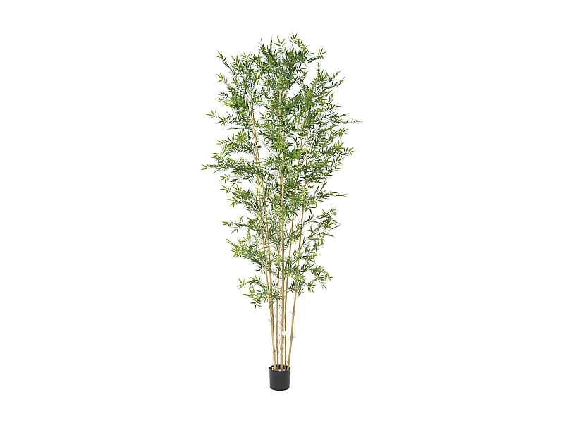Plante artificielle haute gamme Spécial extérieur en Bambou artificiel, couleur verte - Dim : 280 x 110 cm
