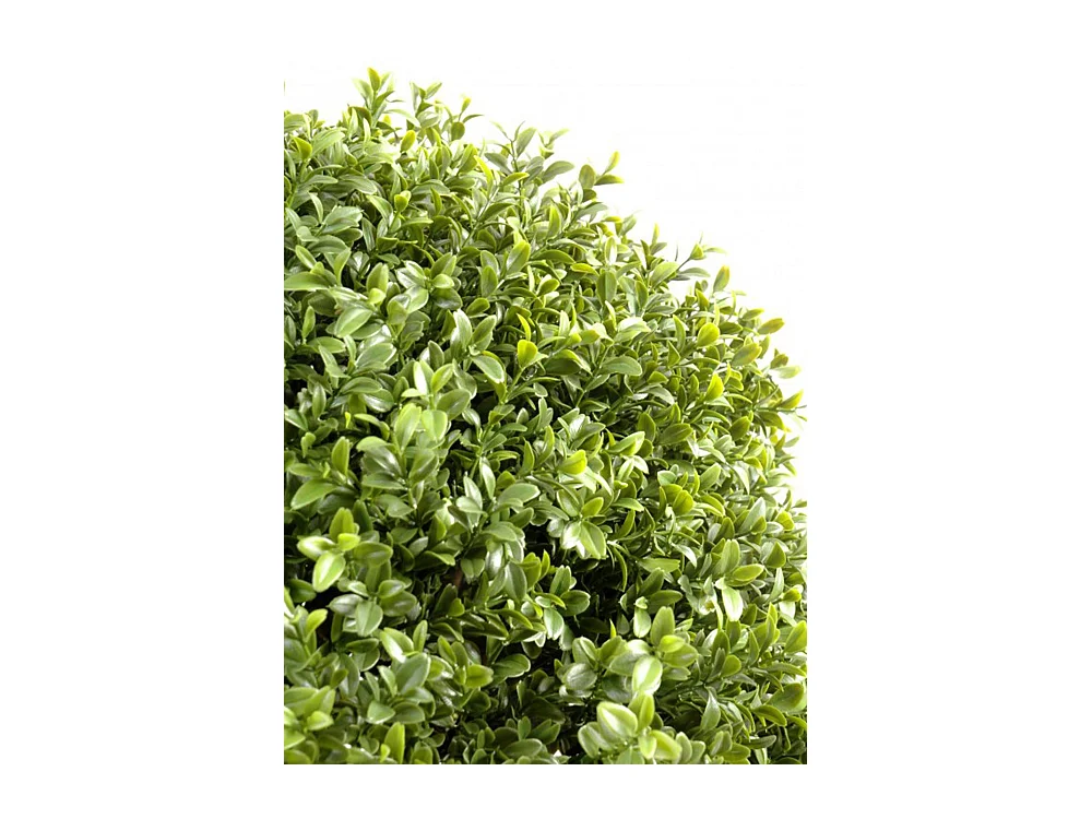 Plante artificielle haute gamme Spécial extérieur / Buis boule artificiel - Dim : H.100 x D.80 cm