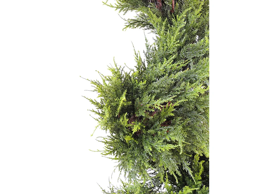 Plante artificielle haute gamme Spécial extérieur /Cyprès Artificiel Juniperus Fome Spirale - Dim : 160 x 55 cm
