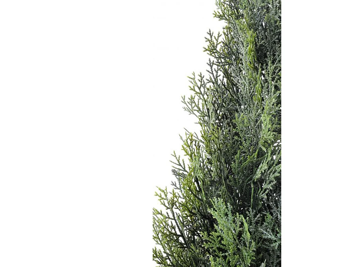 Plante artificielle haute gamme Spécial extérieur / Cyprès artificiel Mini Vert - Dim : 93 x 25 cm