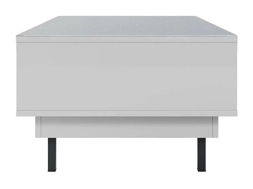 Couchtisch Artemisa weiß, goldener akzent, hochglanz