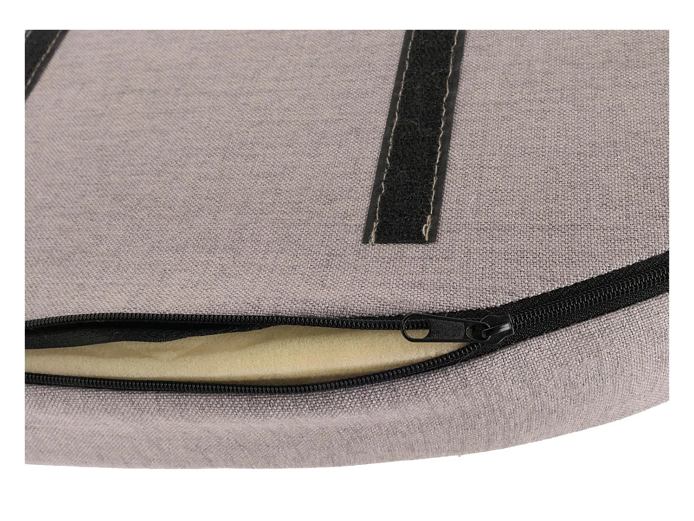 Set di 2 sedie da pranzo MCW-O27, poltroncina cucina imbottita, tessuto (280g/m²) acciaio effetto legno ~ grigio chiaro