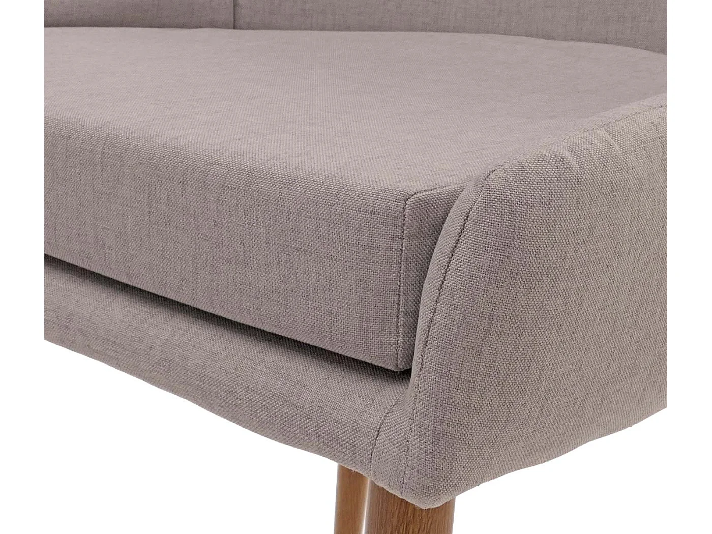 Chaise de salle à manger MCW-O27 (lot de 2),  gris clair