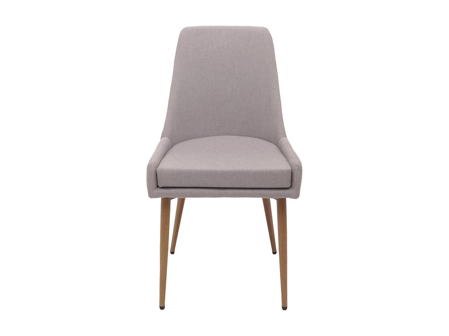 Chaise de salle à manger MCW-O27 (lot de 2),  gris clair