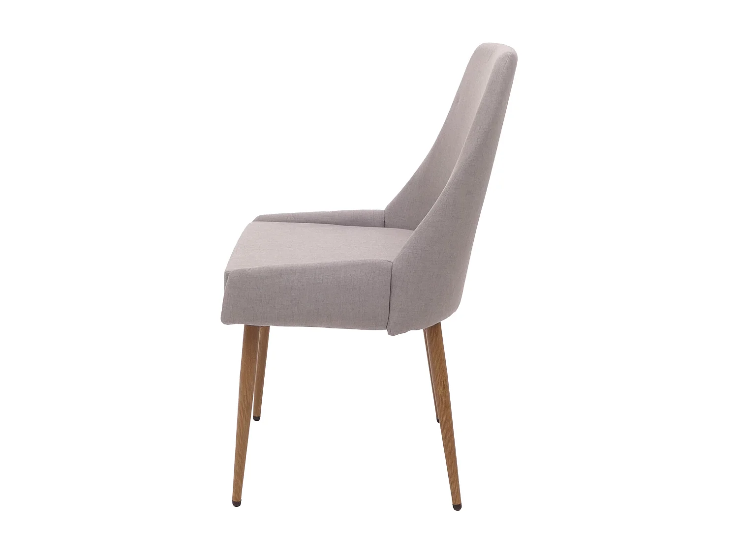 Chaise de salle à manger MCW-O27 (lot de 2),  gris clair