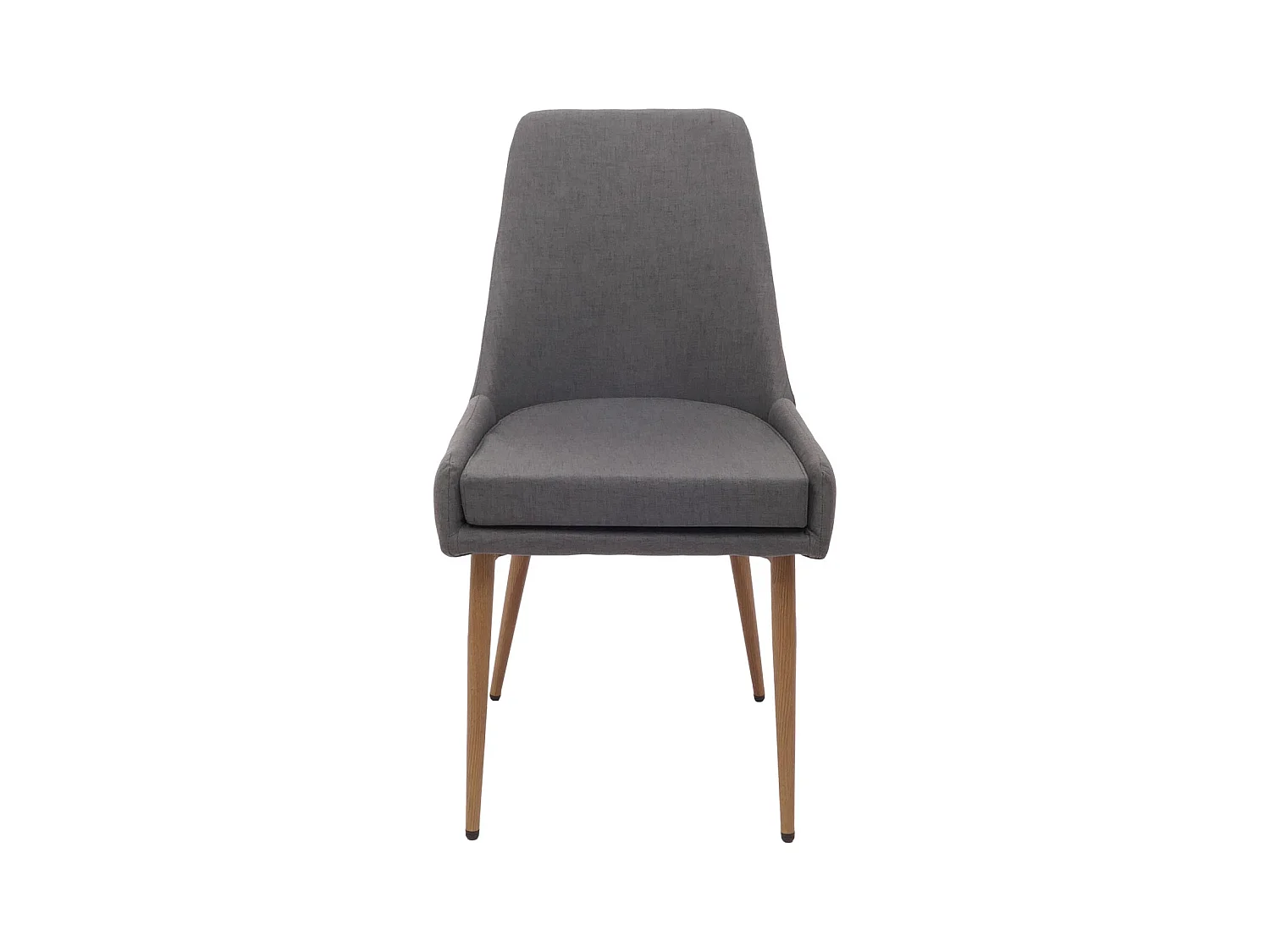 Chaise de salle à manger MCW-O27 (lot de 2),  gris foncé