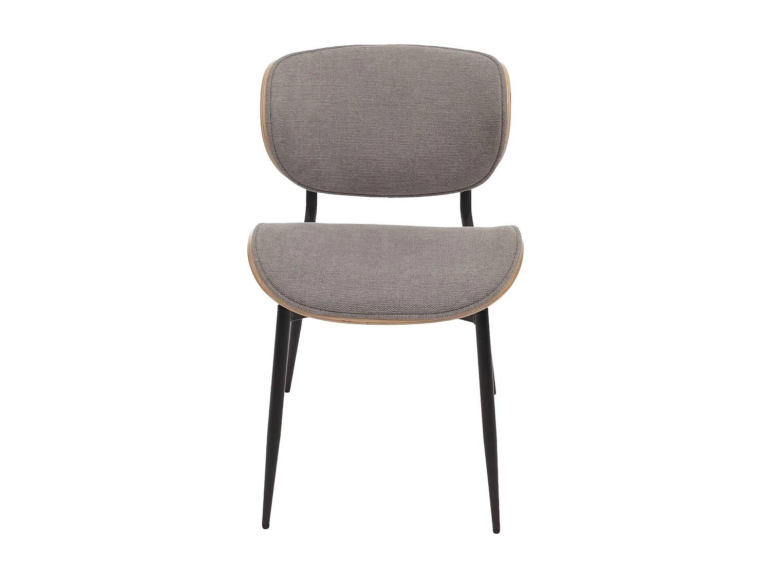 Chaise de salle à manger MCW-O45 (lot de 2),  naturel, gris clair