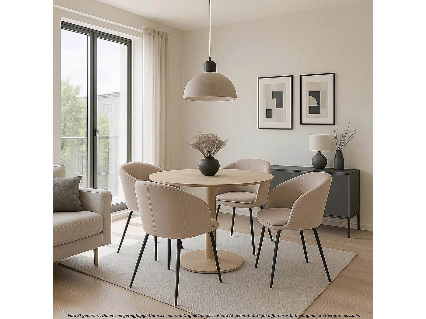 Krzesło do jadalni MCW-O28 (zestaw 2 sztuk),  taupe