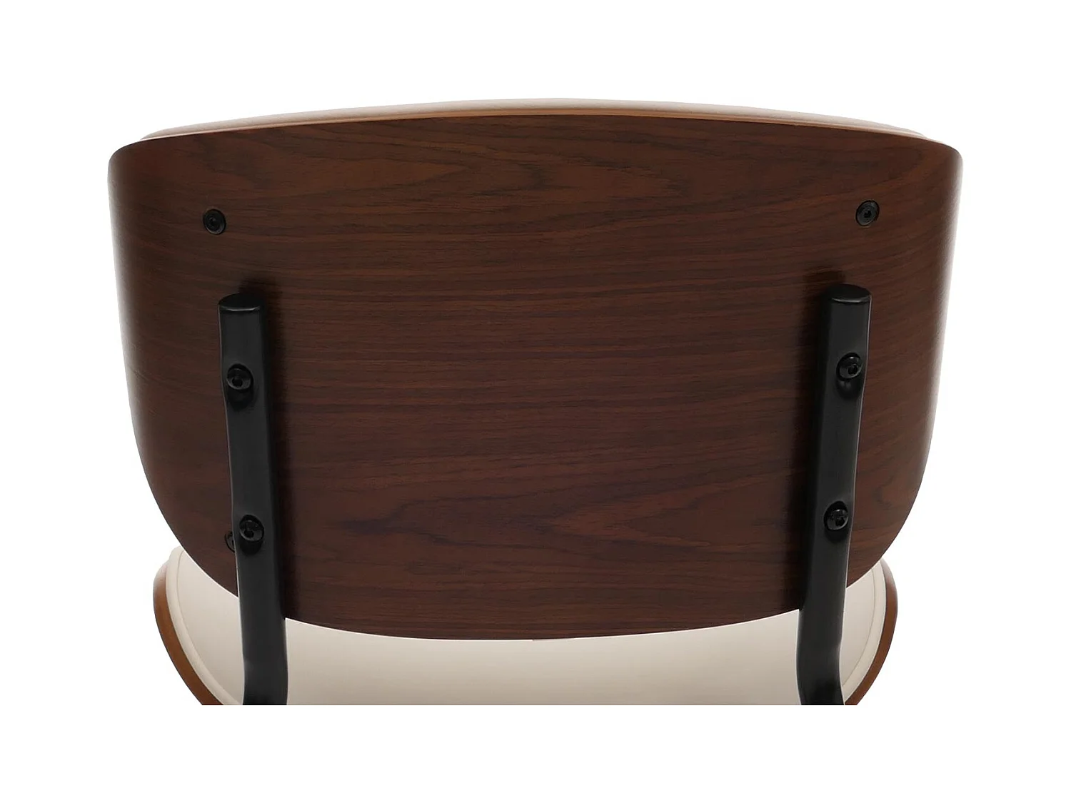 Esszimmerstuhl MCW-O45 (2er-Set), Walnuss-Optik, weiß