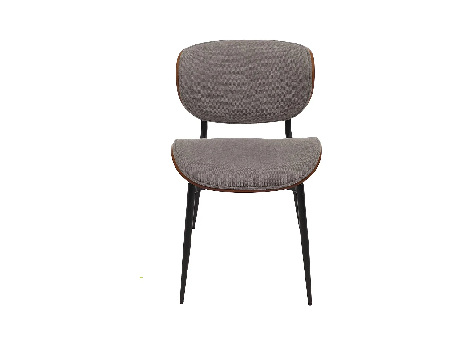 Chaise de salle à manger MCW-O45 (lot de 2),  aspect noyer, gris clair