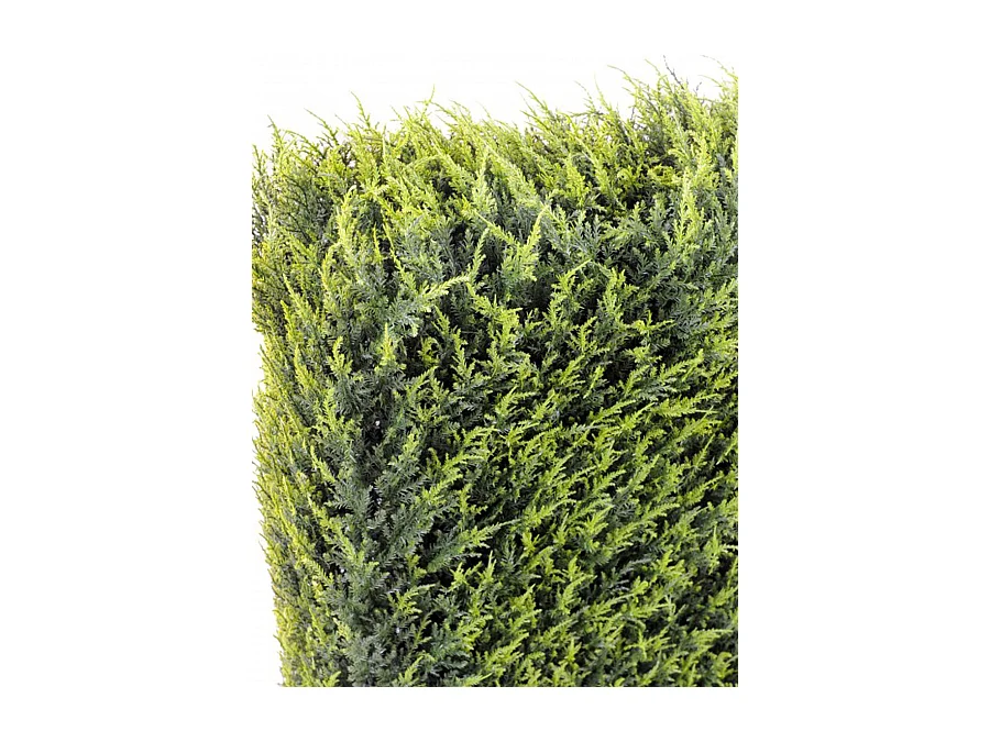 HAIE artificielle haute gamme Spécial extérieur / Cyprès artificiel Juniperus vert - Dim : 65 x 23 x 95 cm