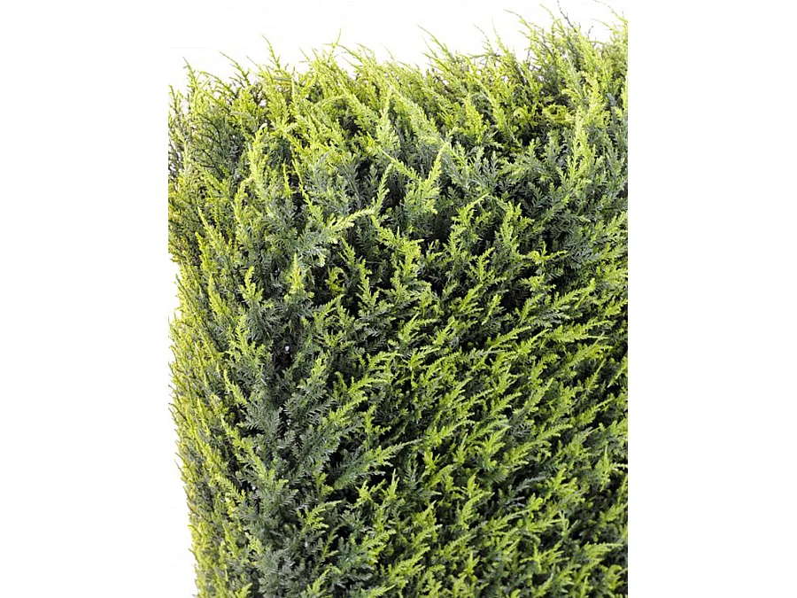 HAIE artificielle haute gamme Spécial extérieur / Cyprès artificiel Juniperus vert - Dim : 65 x 23 x 95 cm