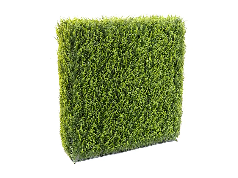 HAIE artificielle haute gamme Spécial extérieur / Cyprès artificiel Juniperus vert - Dim : 65 x 23 x 95 cm