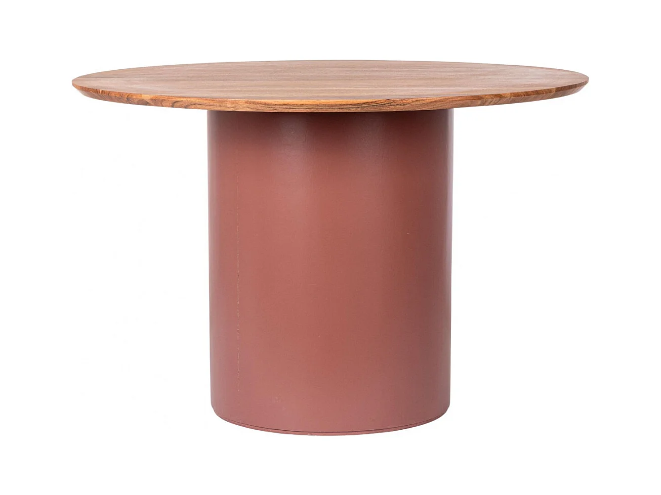 Table ronde contemporaine D115 4 places en acacia - SAJO