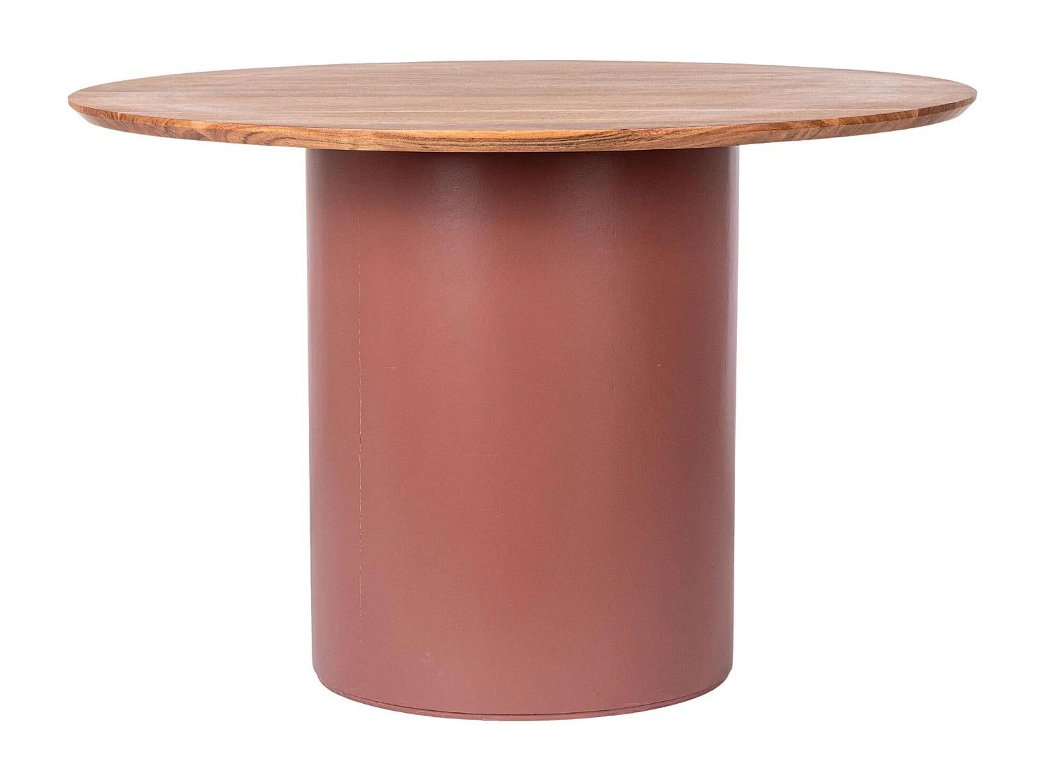 Table ronde contemporaine D115 4 places en acacia - SAJO