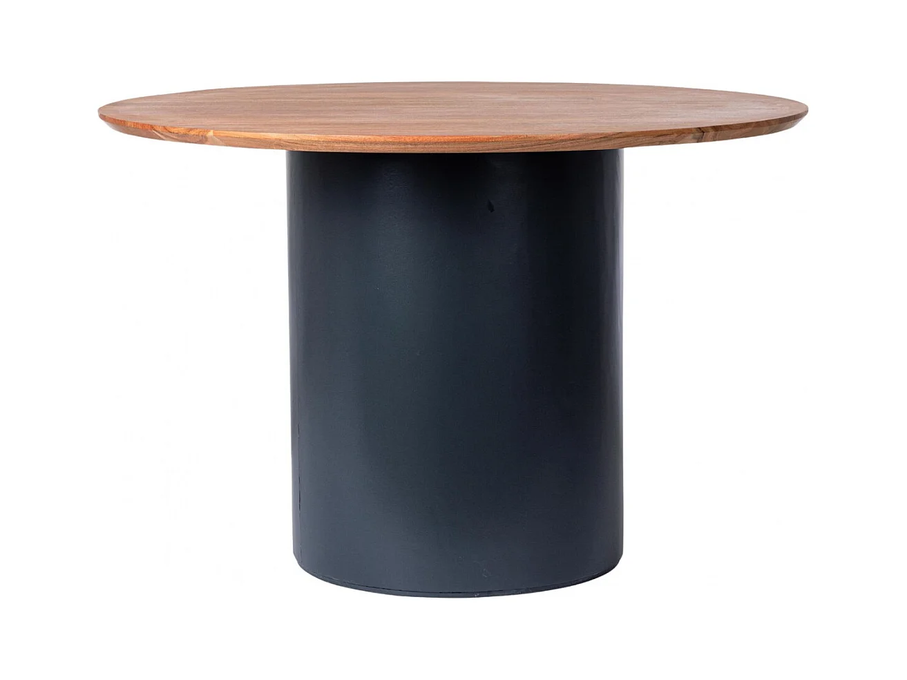 Table ronde contemporaine D115 4 places en acacia - SAJO