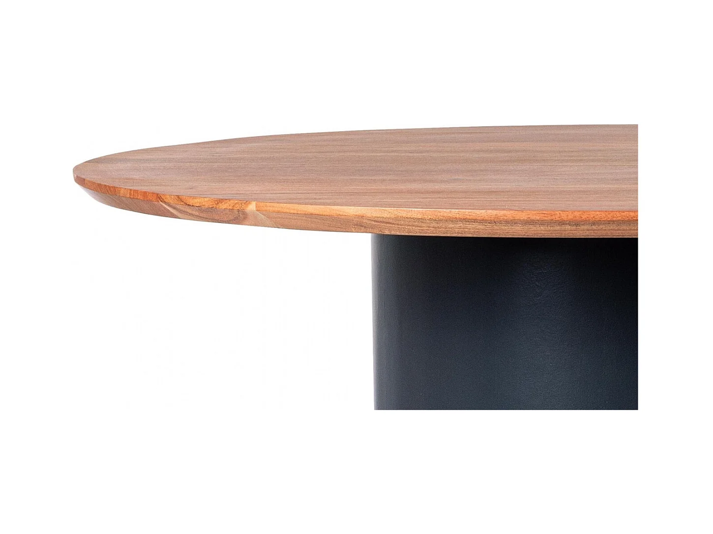 Table ronde contemporaine D115 4 places en acacia - SAJO