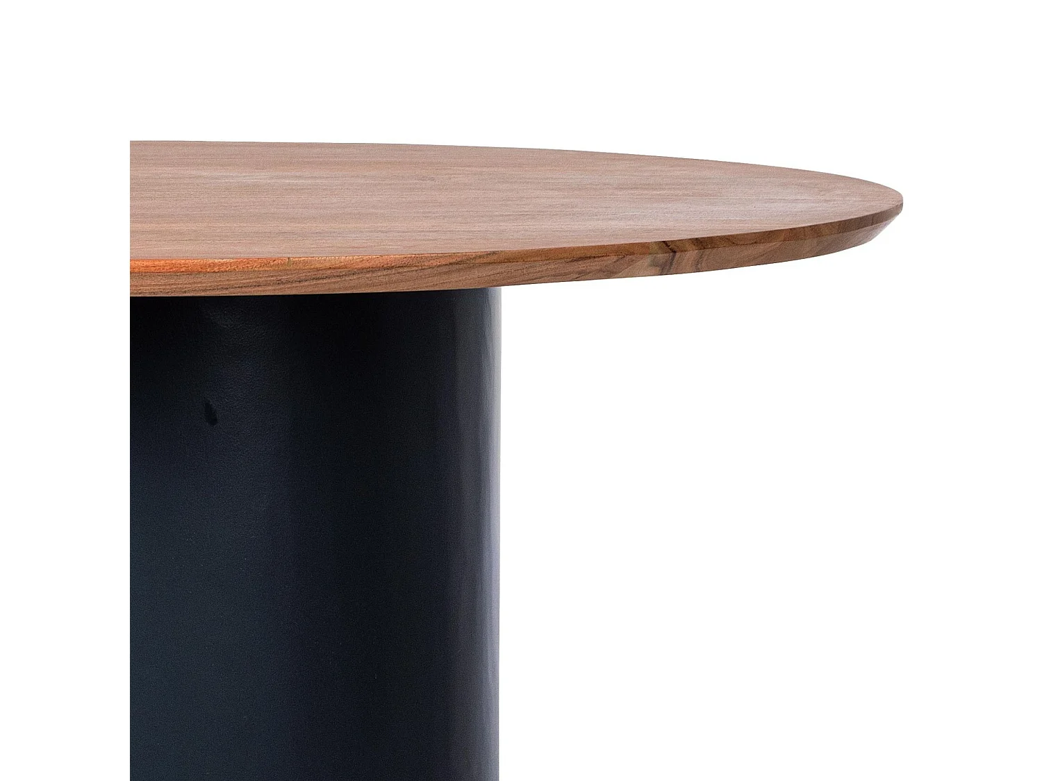 Table ronde contemporaine D115 4 places en acacia - SAJO