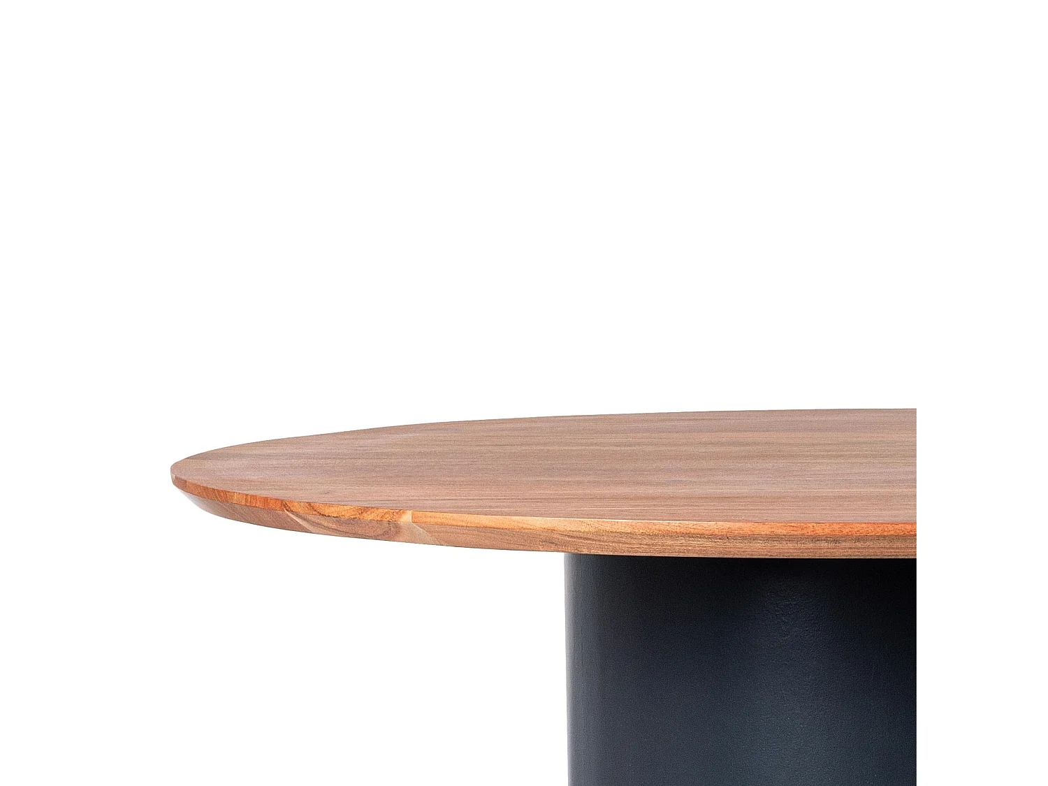 Table ronde contemporaine D115 4 places en acacia - SAJO