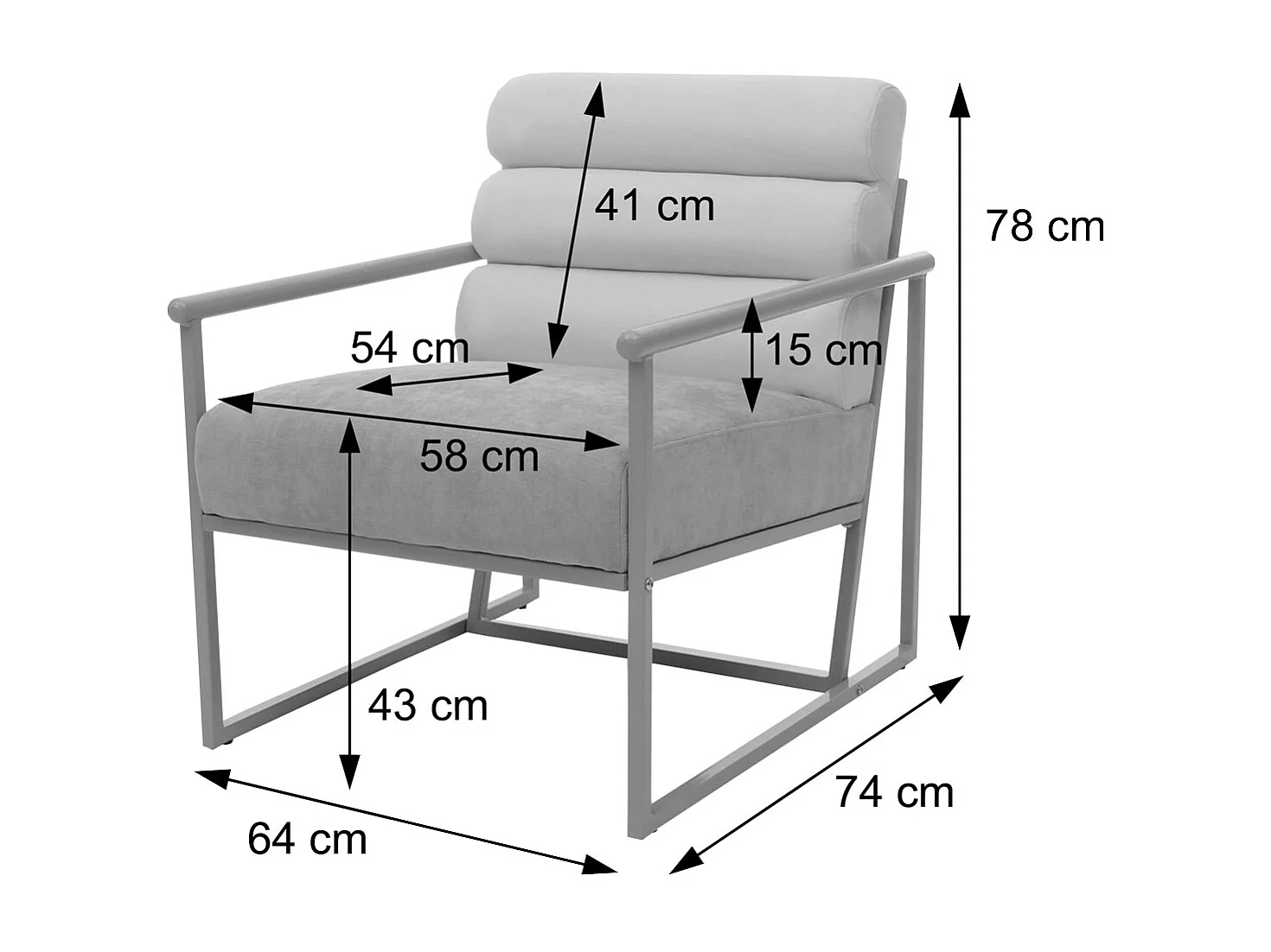 Fauteuil de salon MCW-O38,  beige, rembourrage rose