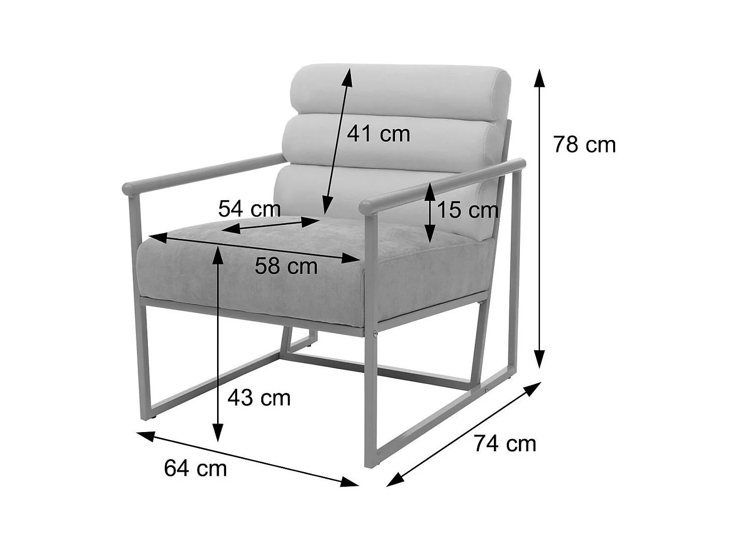Fotel wypoczynkowy MCW-O38,  beżowa, niebiesko-zielona tapicerka