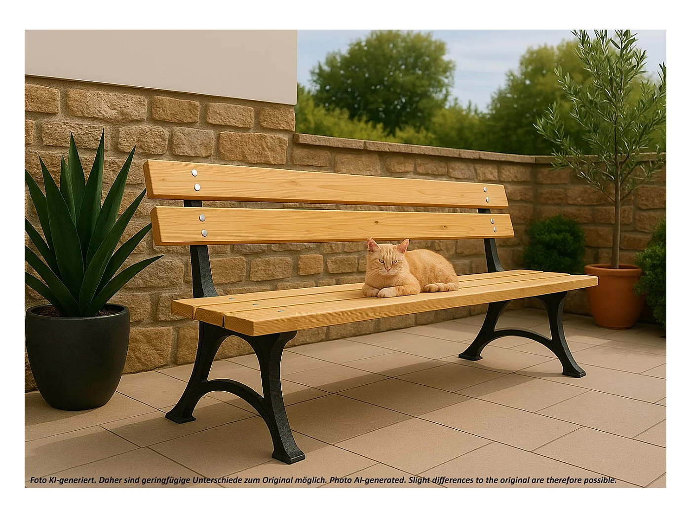 Tuinbank MCW-O20,  lichtbruin