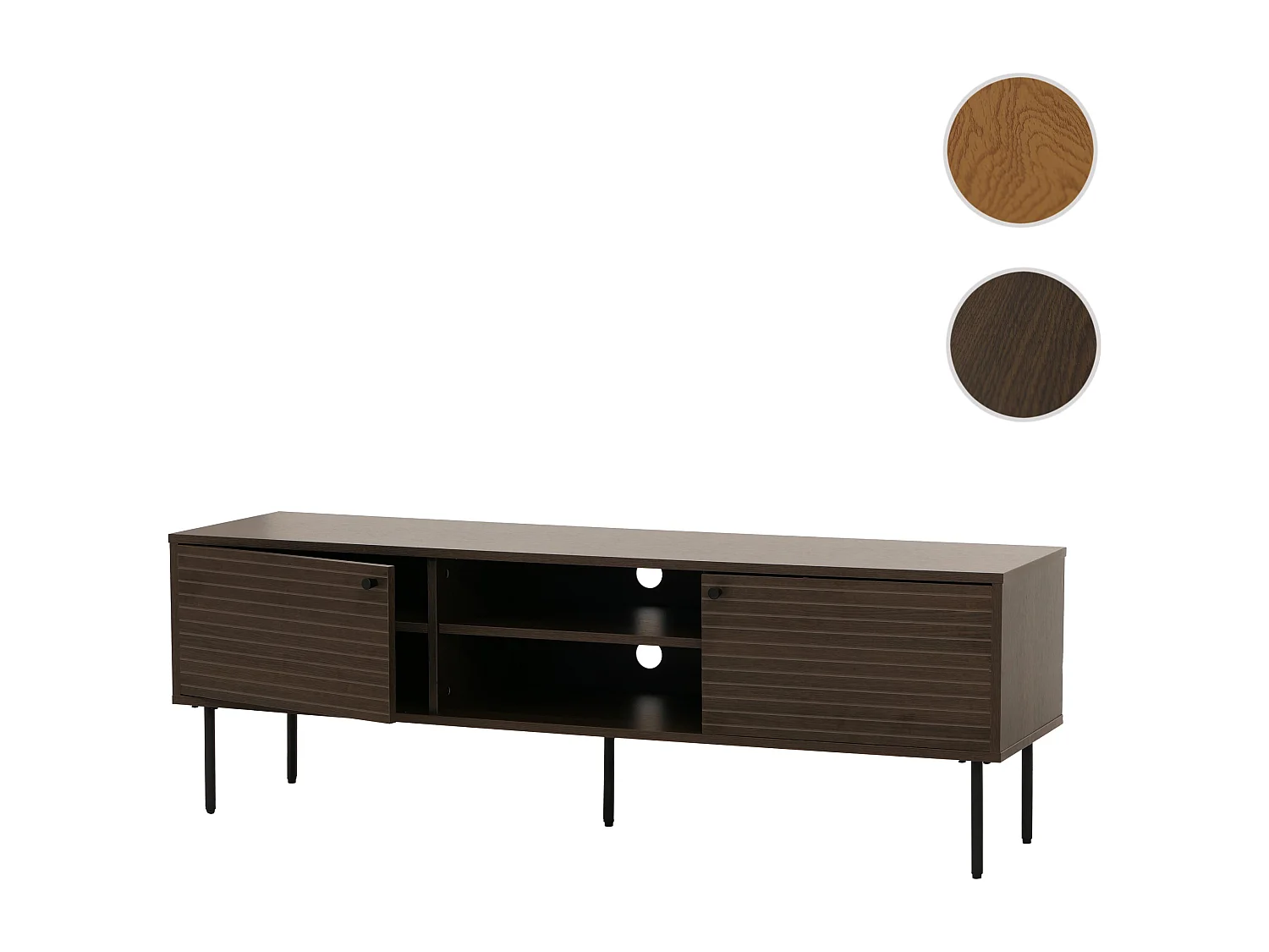 Meuble TV MCW-N78,  brun foncé